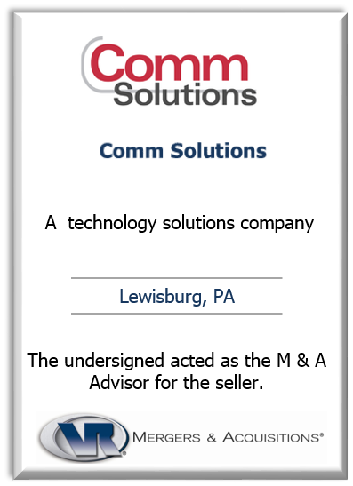 comm solutions business sold